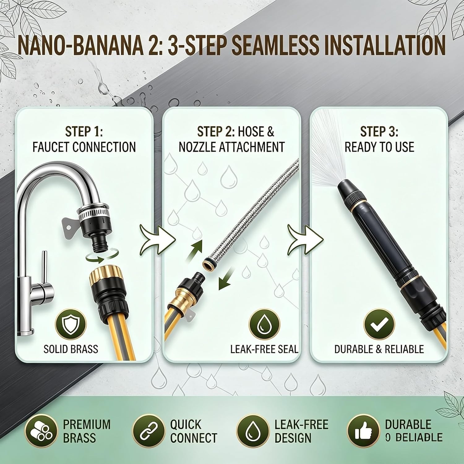 High-Pressure Multi-Mode Garden & Car Wash Nozzle Set
