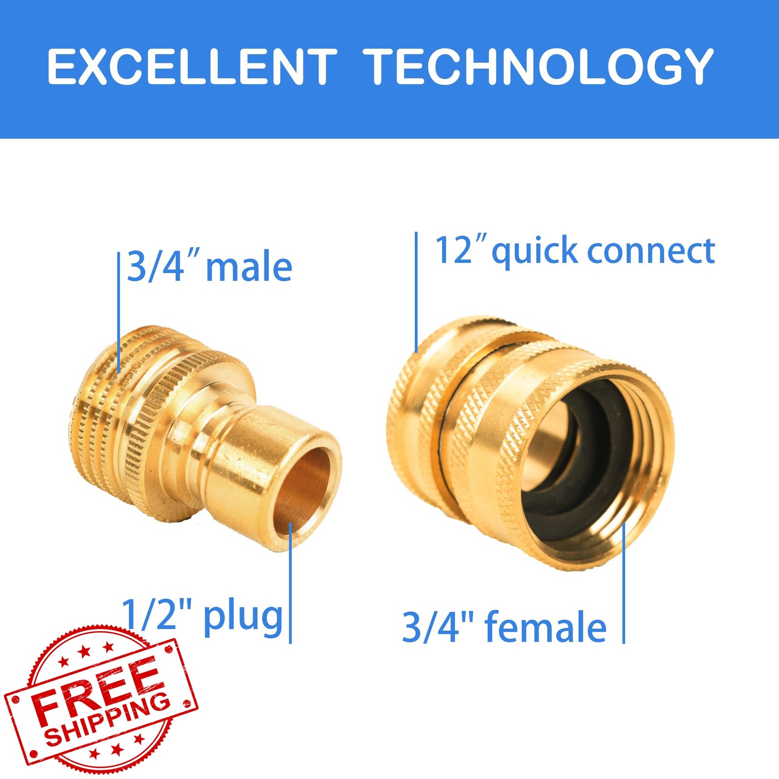 Hourleey Pressure Washer Adapter Set 9 Pack