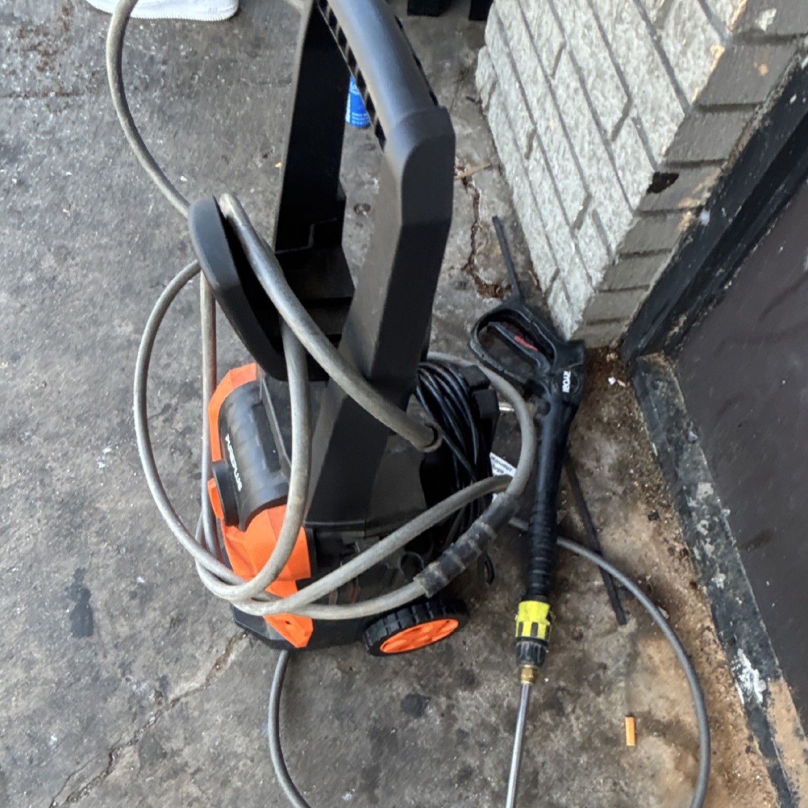 PUREPLUS Corded Electric Cold Water Pressure Washer Wheeled w Hose Gun