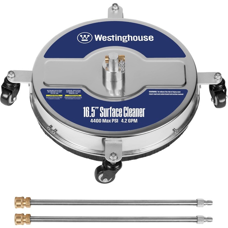 Universal 16.5” Pressure Washer Surface Cleaner Attachment – Stainless Steel