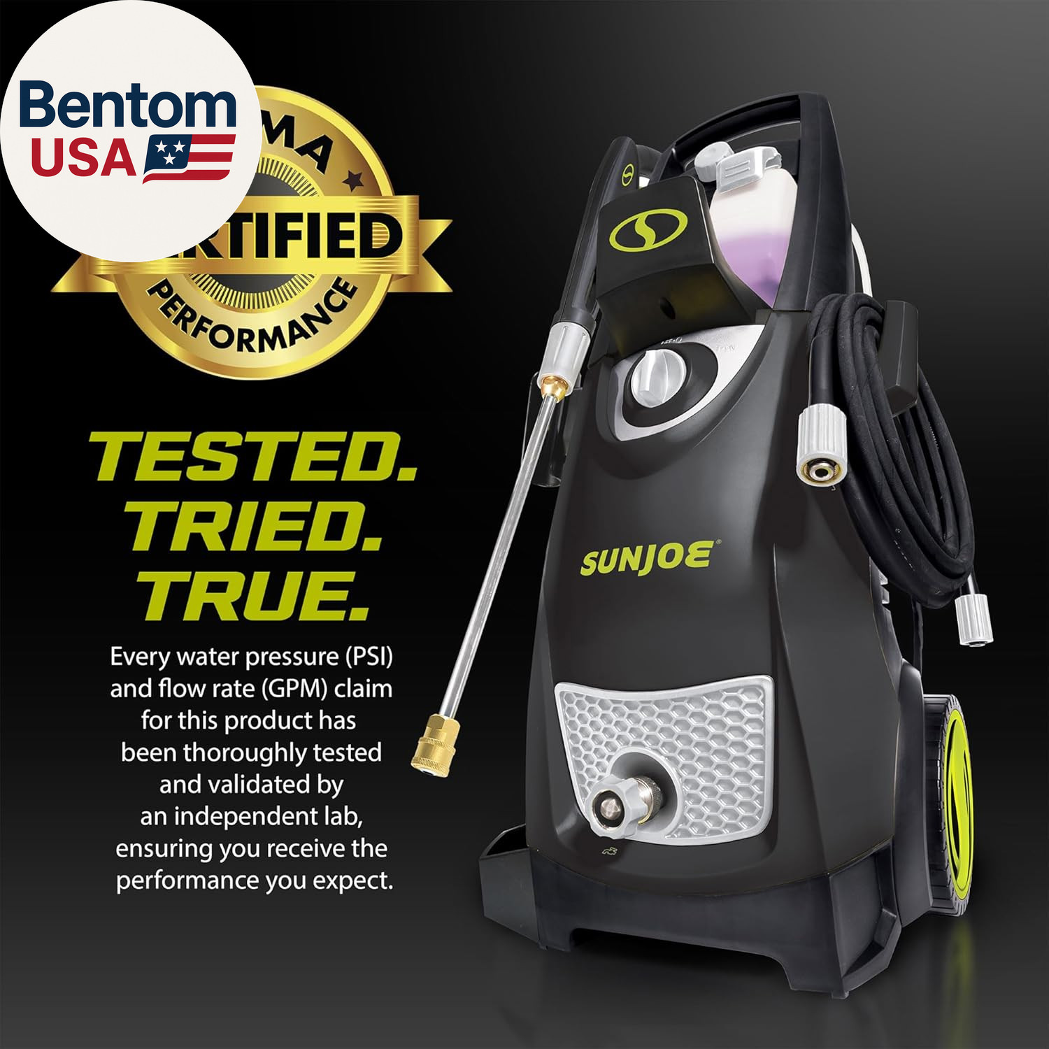 Electric Pressure Power Washer, Heavy-Duty 2500 Max PSI (2030 PSI PWMA Rated) –