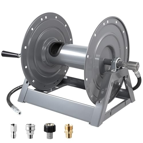 FIXFANS Pressure Washer Hose Reel 300FT 3/8 Inch Manual