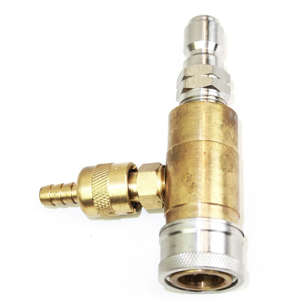 Soap Injector Coupler T Fitting for Pressure Washer Adjustable Valve 3/8″