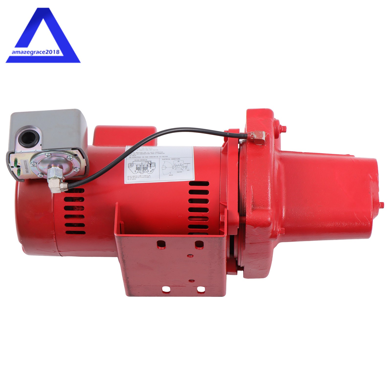 Cast Iron Shallow Well Jet Pump 1 HP 23 GPM 115/230 Volt for Irrigation 602208