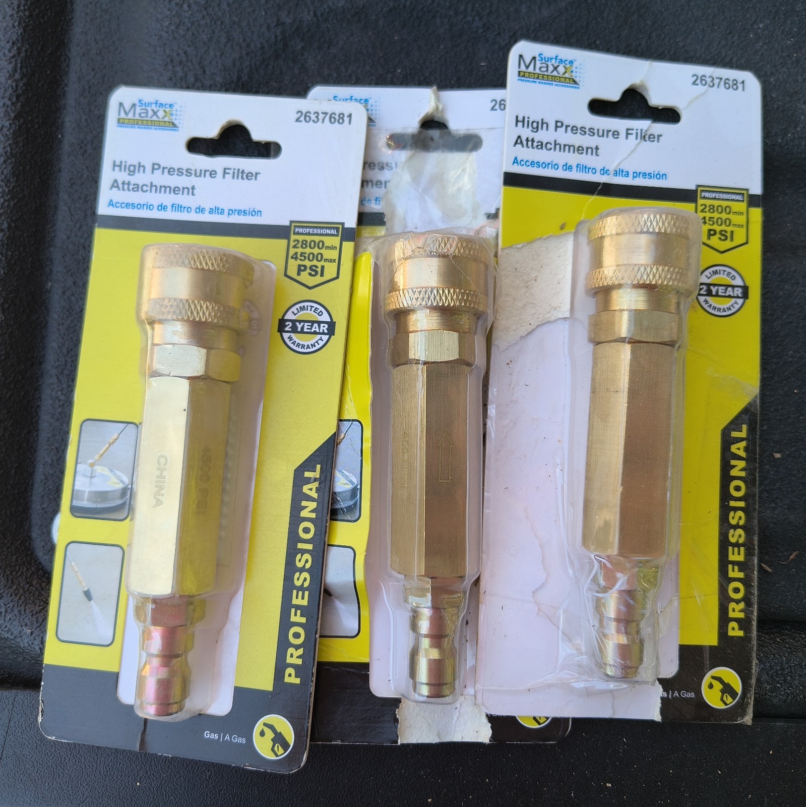 Surface Maxx High Pressure Filter Attachment Gas Professional Open Box Lot Of 3