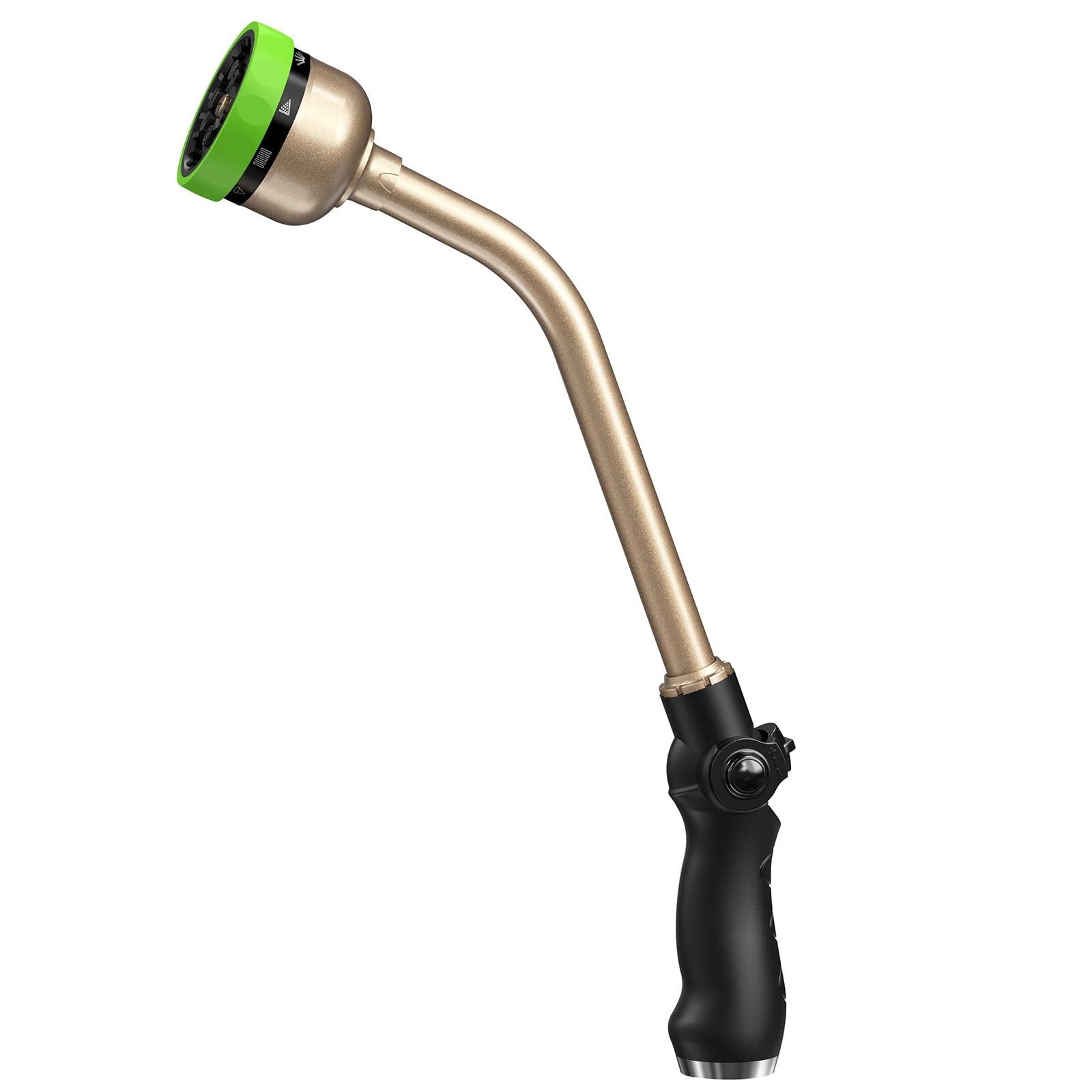 RAINPOINT Watering Wand, 16 Inch Metal Garden Hose Wand with 16 Inches, Green