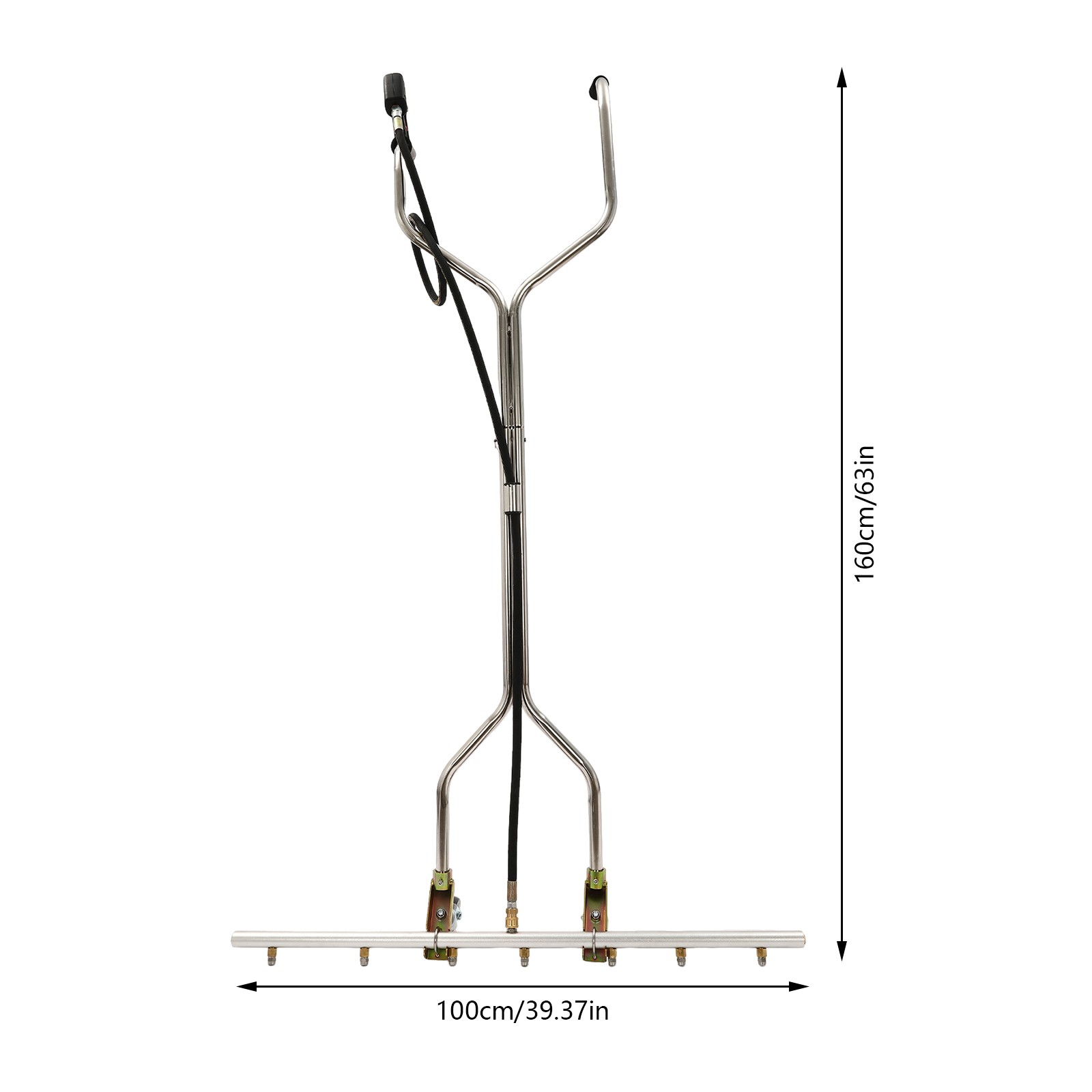 39” 5000psi Pressure Washer Water Broom with 7 Nozzles For Hot and Cold Water