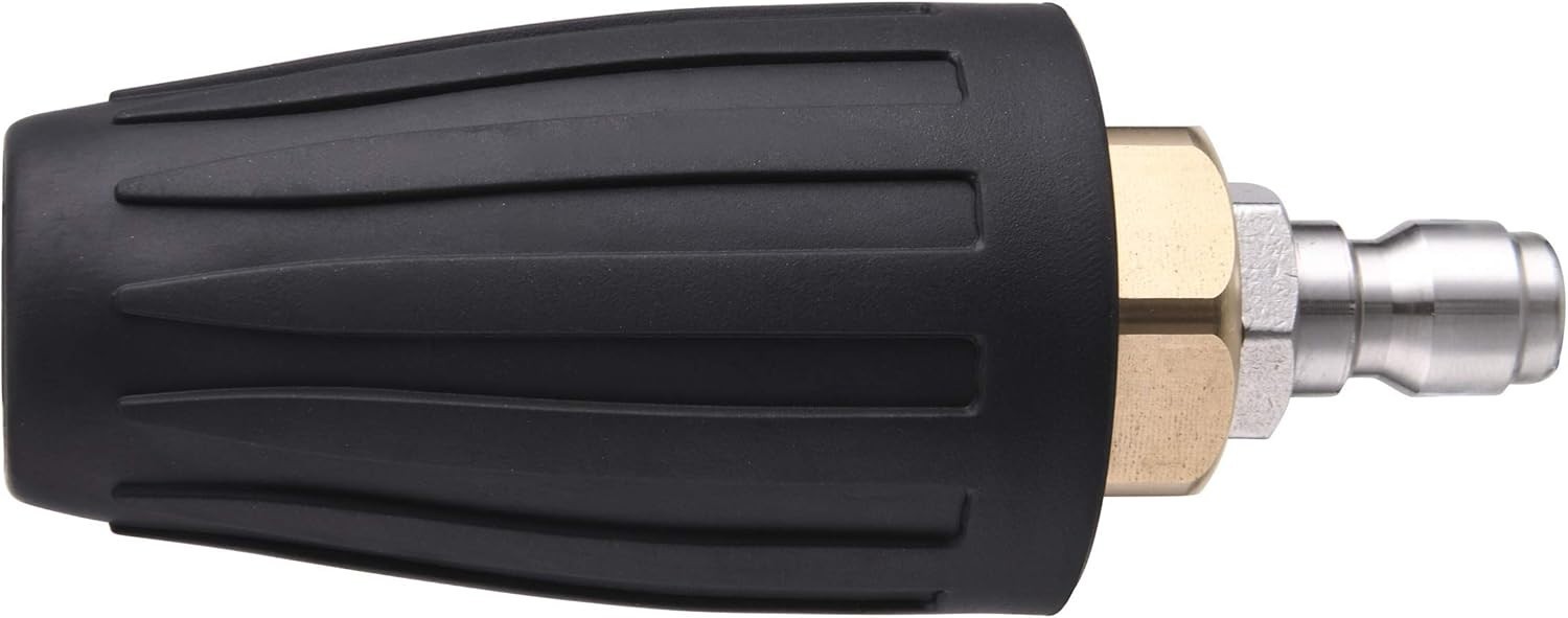 Powerful Pressure Washer Nozzle with Rotating Action and Quick Connect Fitting