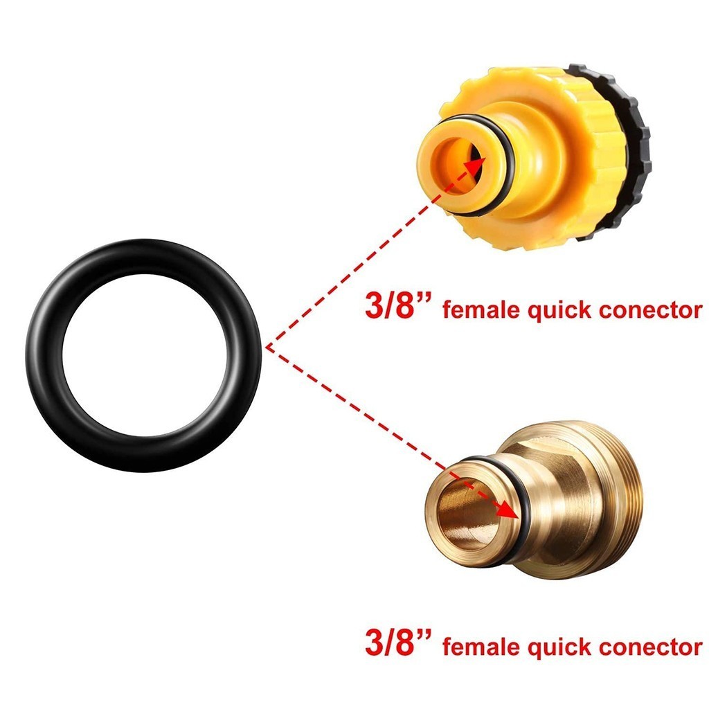 80 Pcs/Set 1/4 M22 + 3/8 O Rings For Pressure Washer Hose Quick Disconnect Kits
