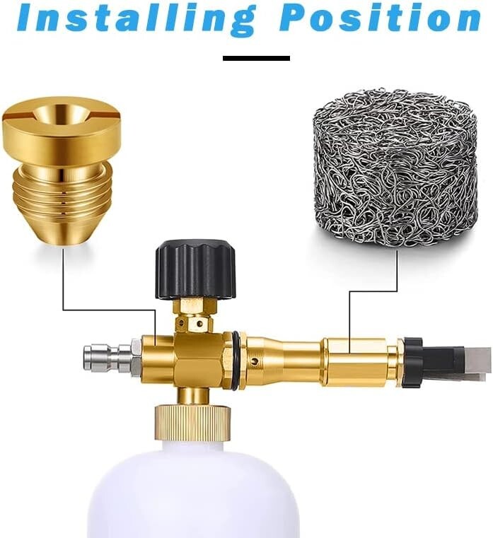Foam Cannon 1.1mm Orifice Nozzle Tips, Universal NPT Thread Type for Snow Foam