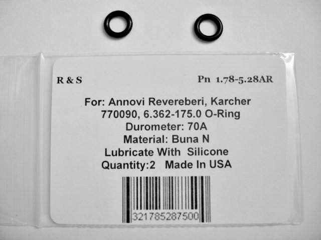 2 Annovi Reverberi AR770090, Karcher 6.362-175.0 O Rings / R&S 1.78-5.28AR