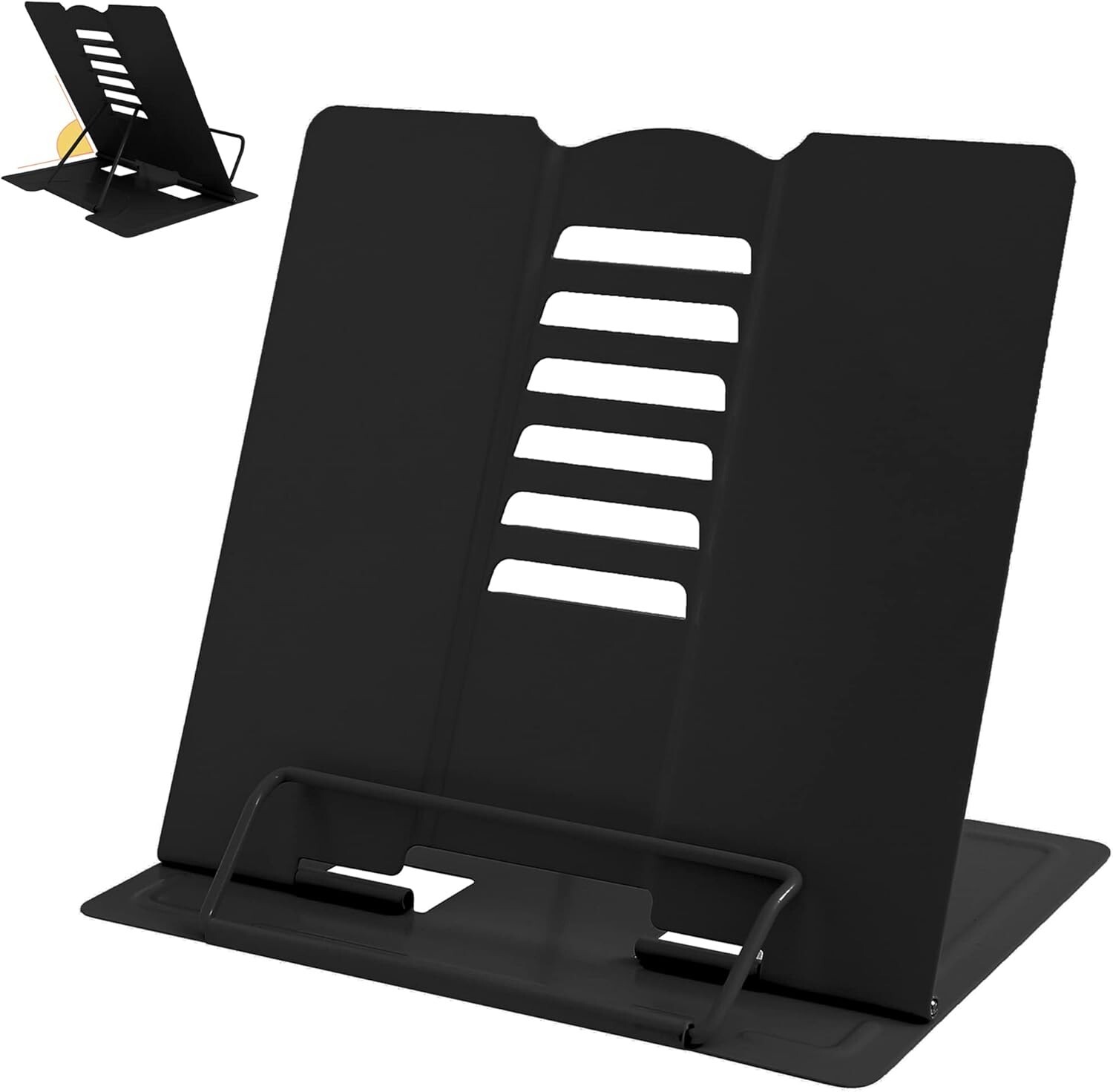 Soporte de metal para libros, soporte para libros, soporte para libros ajustable