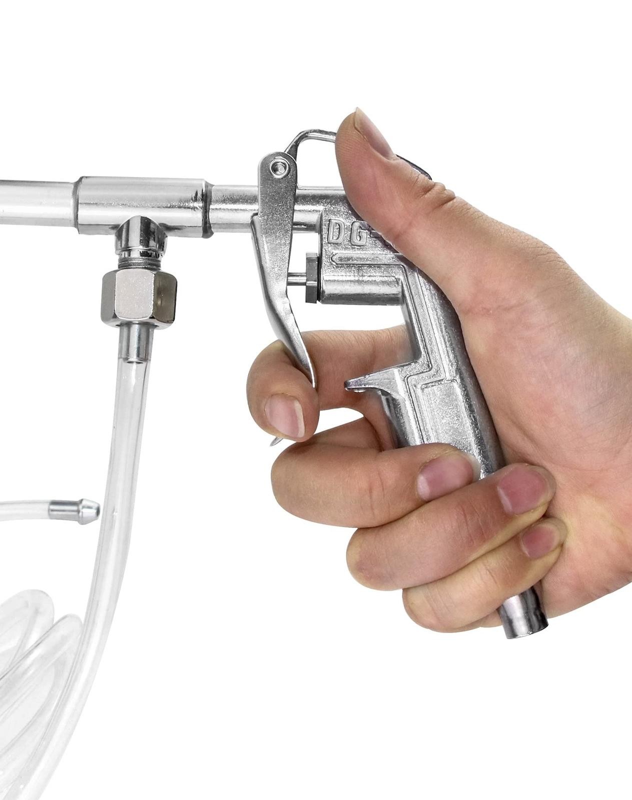 Spray Gun, Aluminum Pneumatic Syphon Air Engine Cleaning Washer Gun Kit