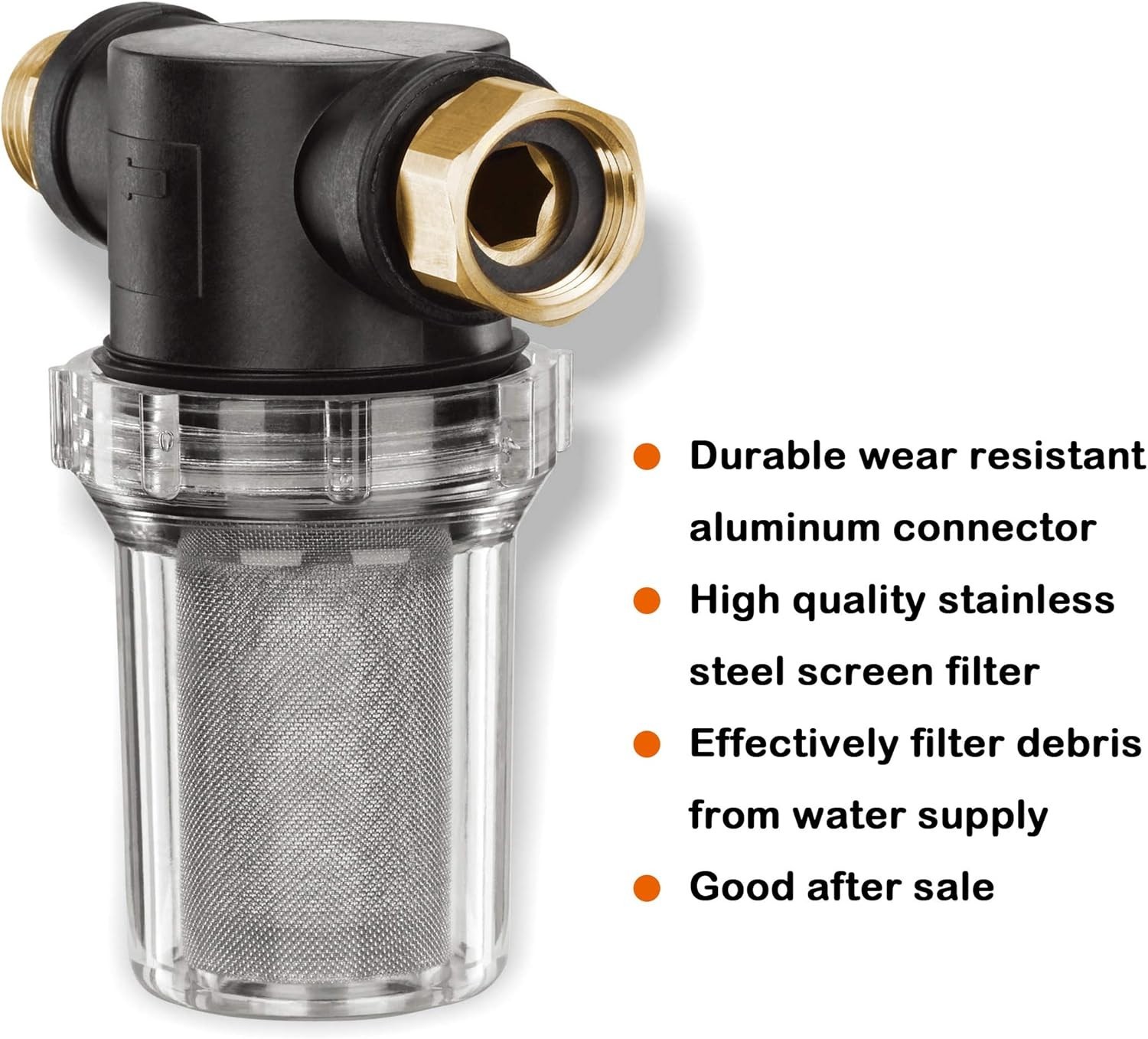 Hose Filter Attachment Line Water Hose Filter with 100 Mesh and 40 Mesh Scree…