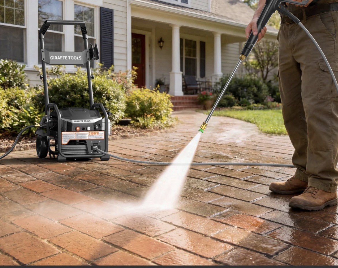 Crossfalls Retractable Pressure Washer Max, 3000PSI, 1.45GPM, 1800W Induction Mo