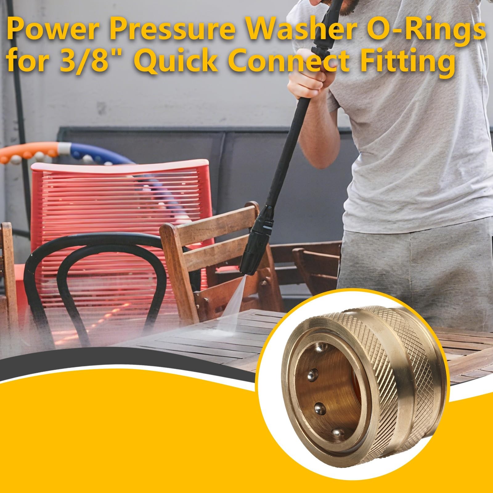 84 Pieces Power Pressure Washer O Rings, Garden Hose Washers Rubber & Screen …