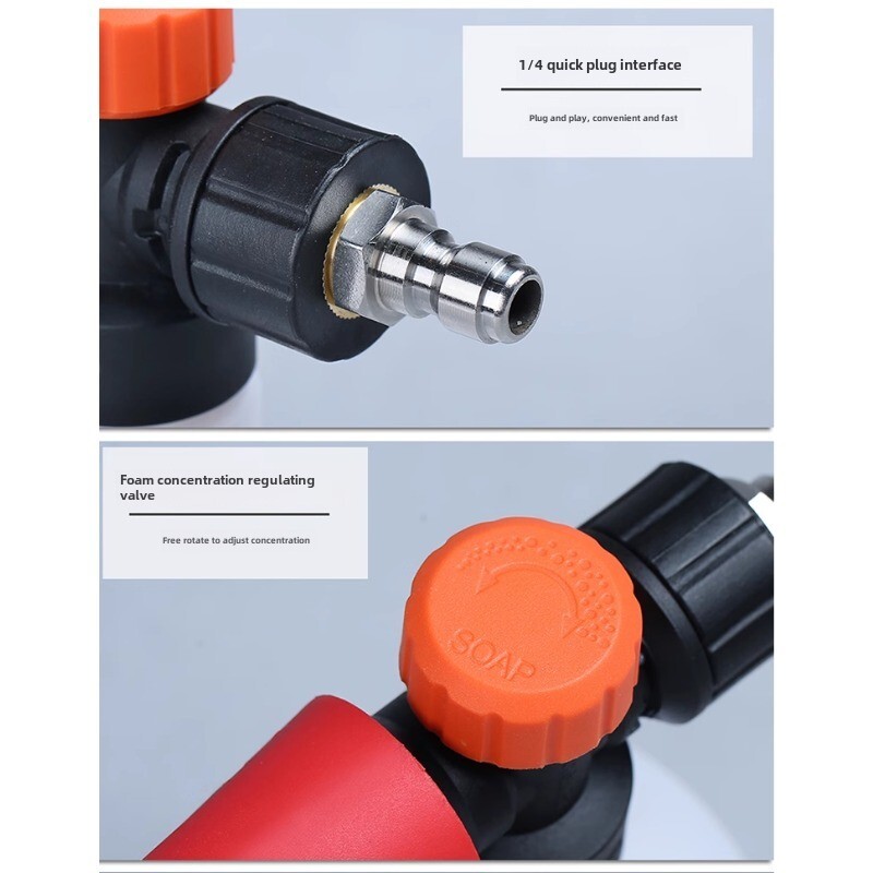 Household 500ml convenient foam pot quick plug interface Car wash PA foam pot