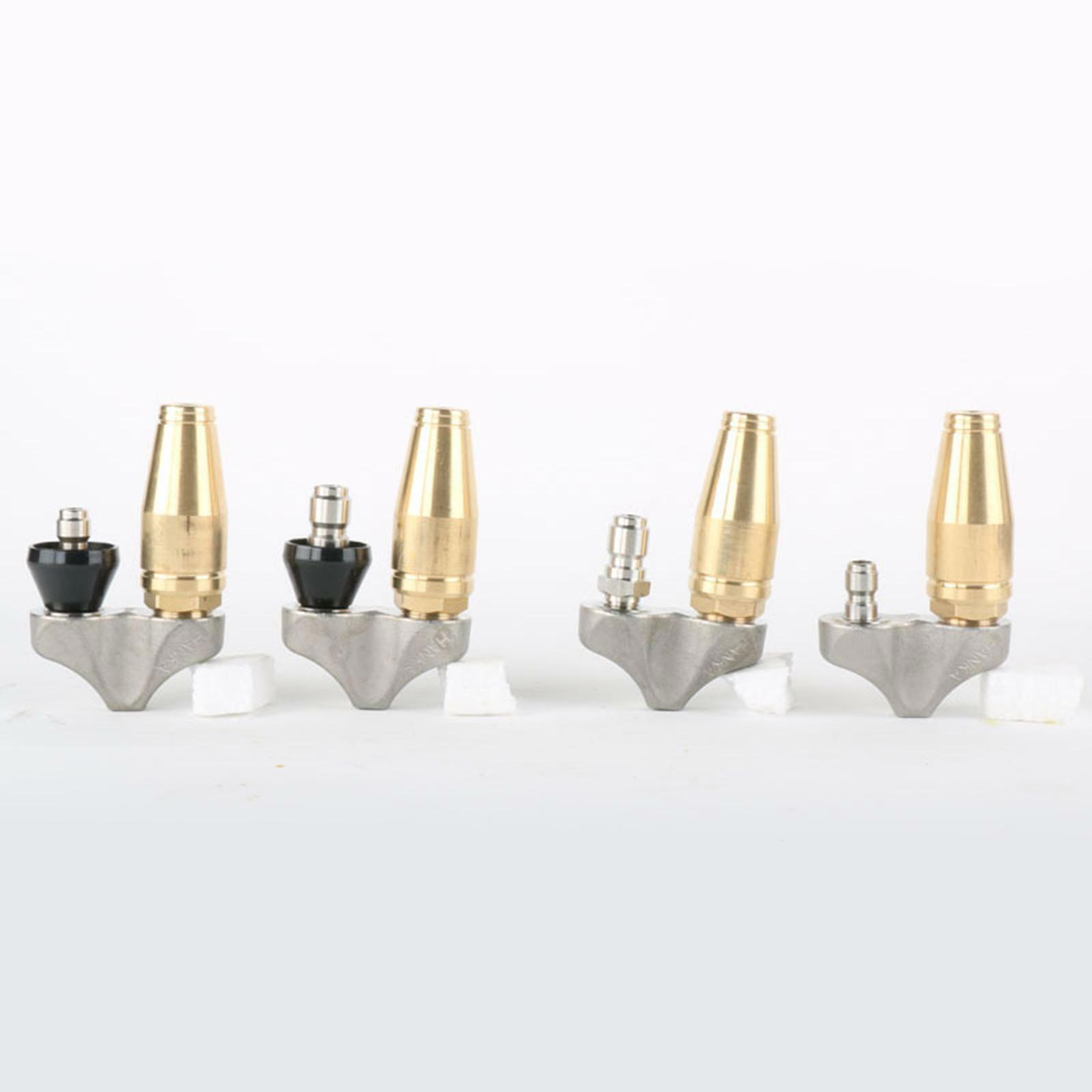 1/4″ 3/8″ 1pc Reverse Turbine Sewer Jet Nozzle For Pressure Washer Cleaning