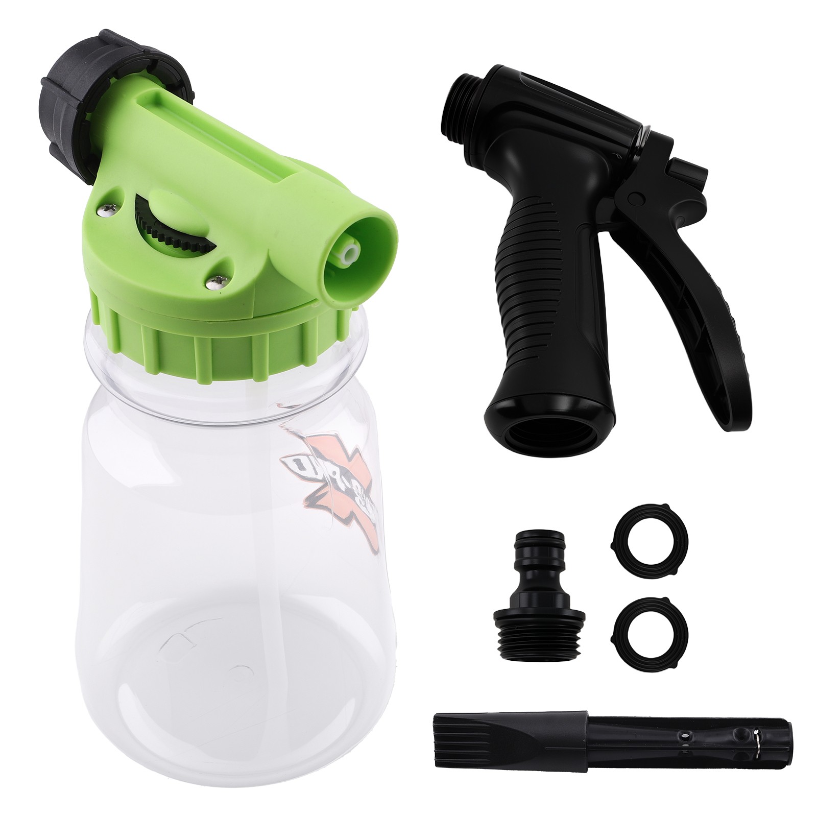 1L Pressure Washer Car Wash Foam Cannon Gun w/ Quick Connector Plastic