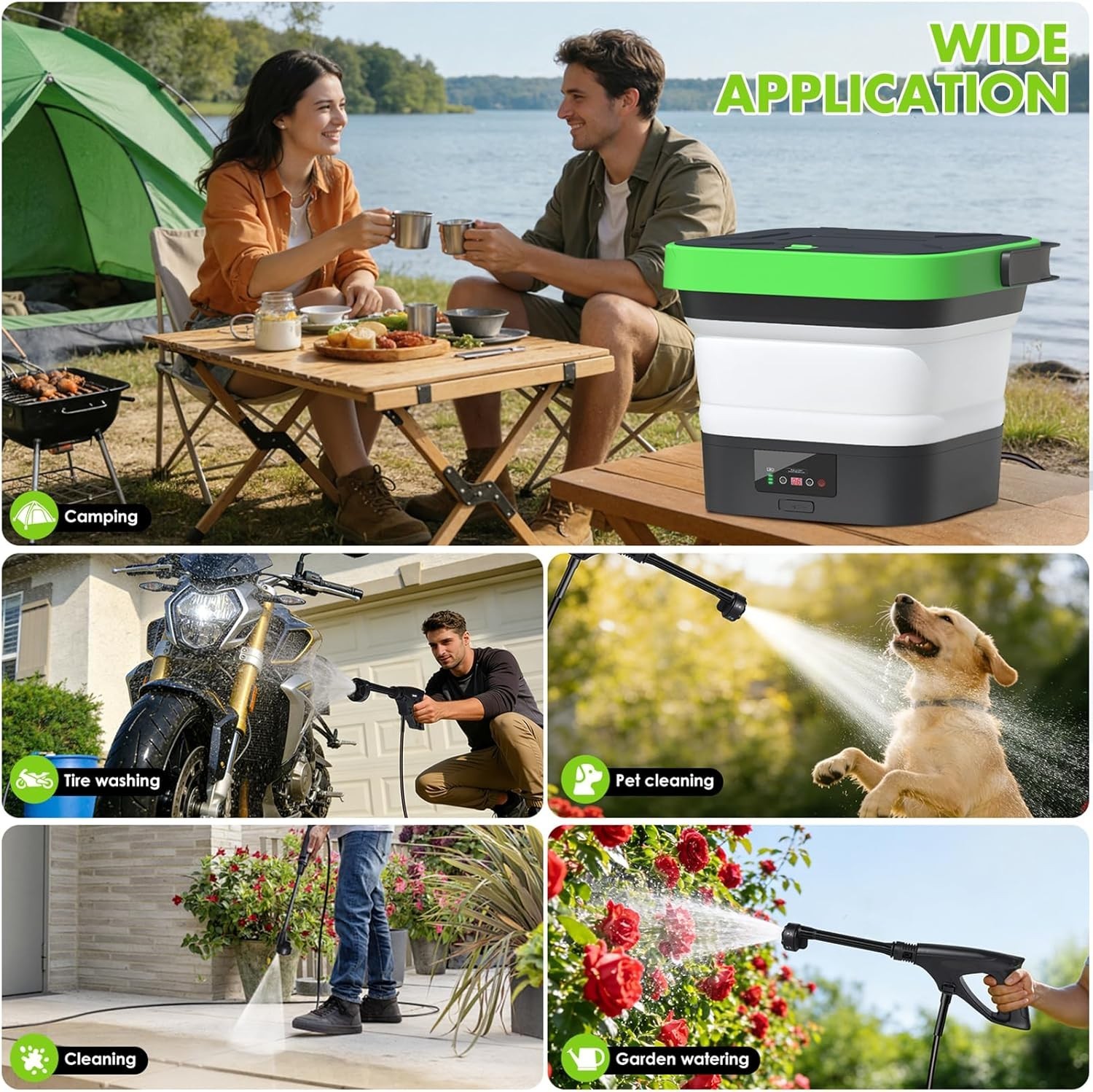 Cordless Pressure Washer for Milwaukee M18 Battery, Portable Cordless Power Wash