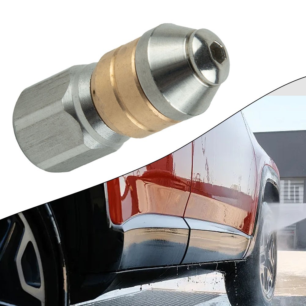 High Pressure Nozzle Swivel Unclog Spray 1/8inch 1PCS 4000 PSI Car Washer