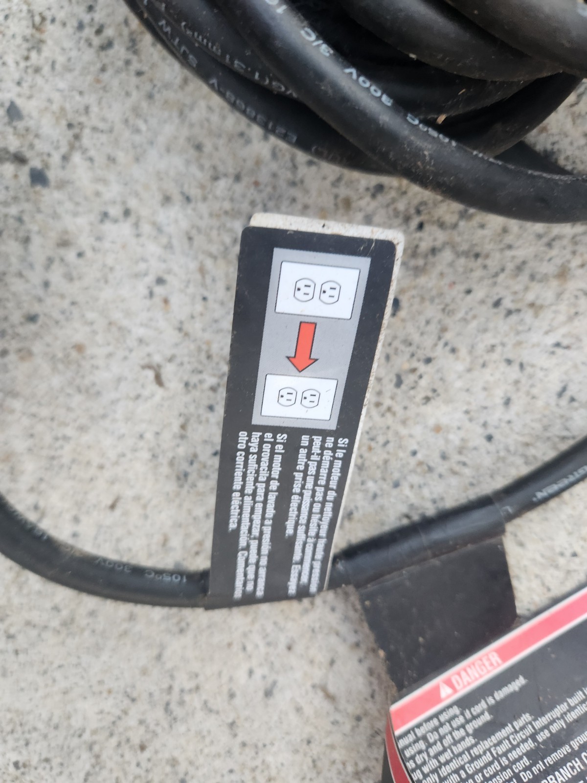 Ryobi 2000psi RY141900 Electric (Cable)Pressure Washer,tested