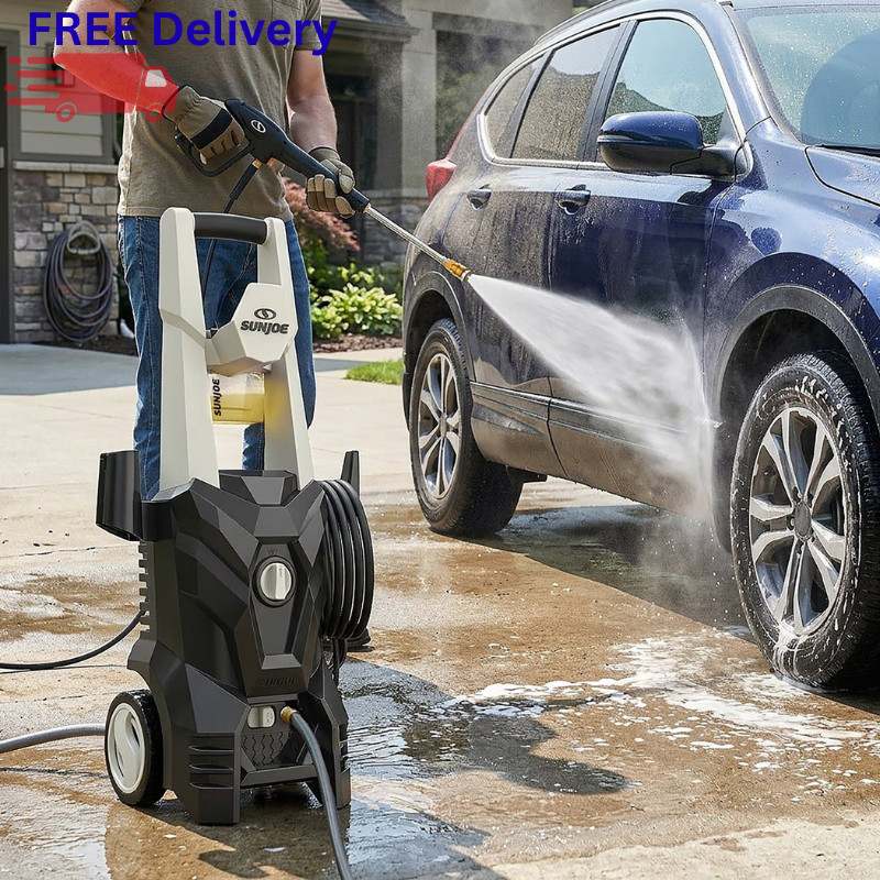 Sun Joe Electric Pressure Washer 2000 PSI 1.7 GPM 13-Amp Power Foamer Cannon New