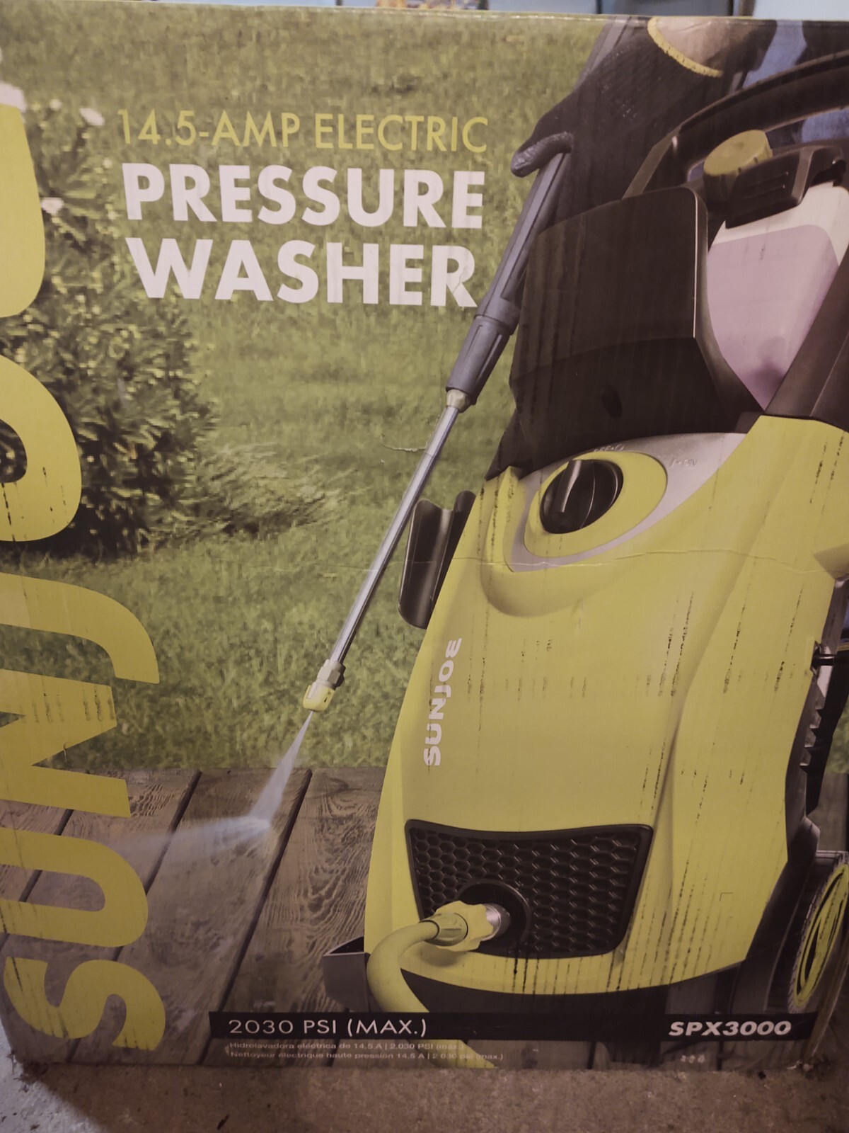 Sun Joe SPX3000 2030 Max PSI Portable Electric Pressure Washer – Green