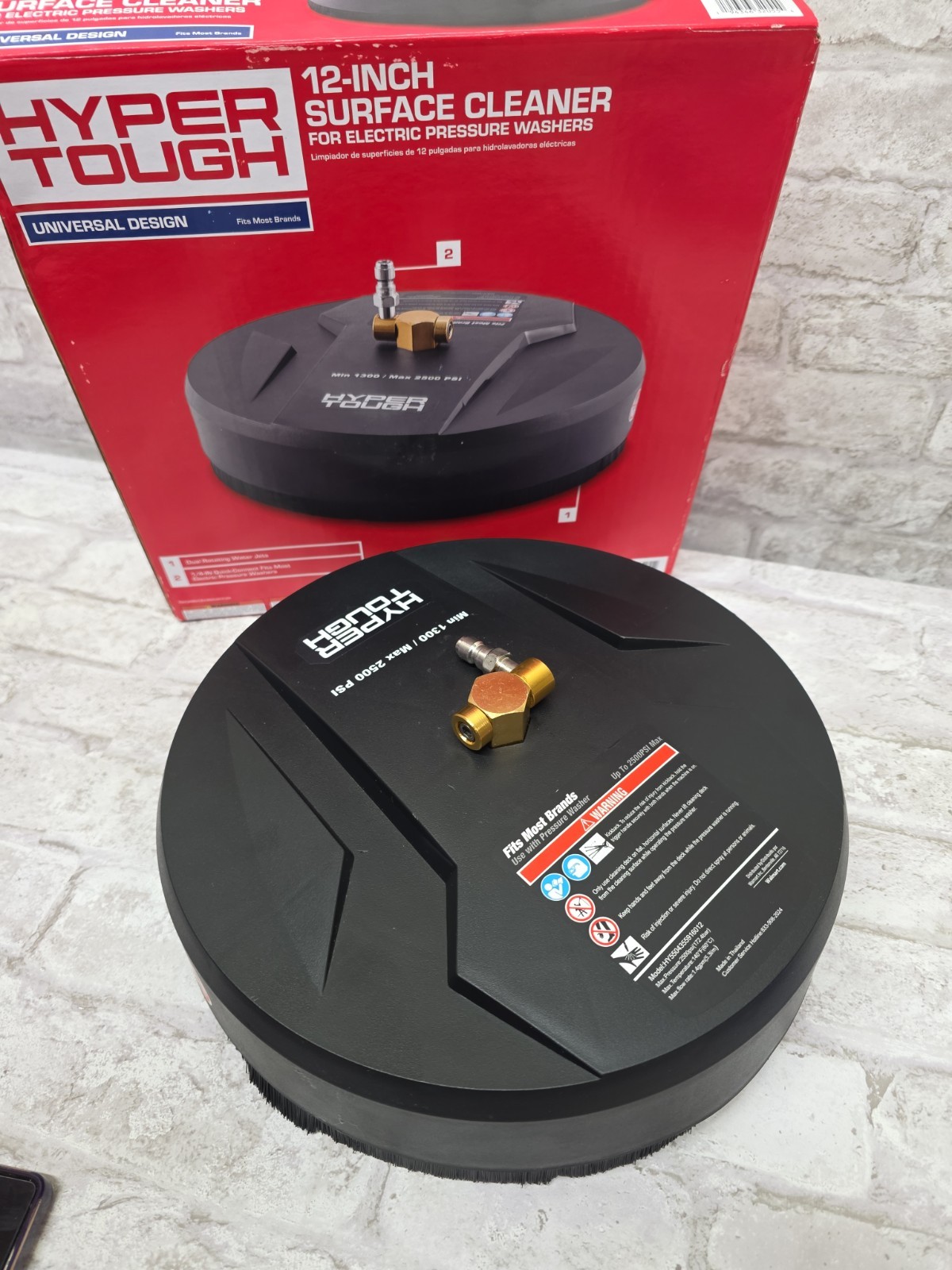 Hyper Tough 12″ Surface Cleaner for Electric Pressure Washers