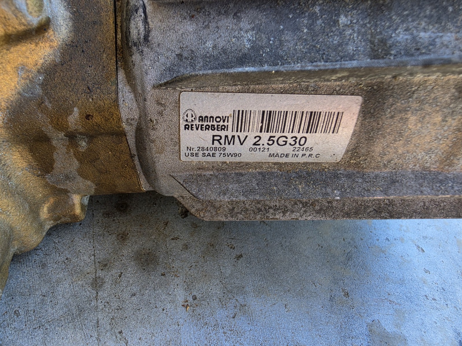 AR RMV2.5G30 PRESSURE WASHER PUMP AXIAL, 2.5GPM 3000 PSI, 3400 RPM, 3/4″ SHAFT