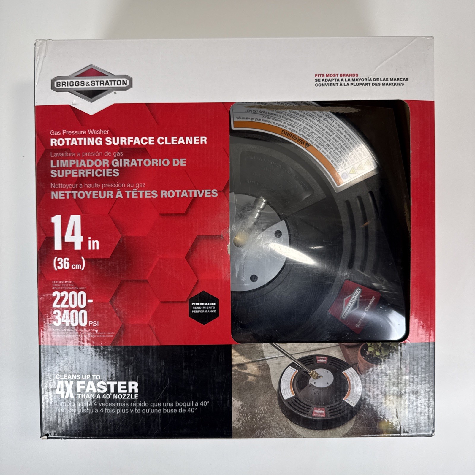 Briggs & Stratton 6328 14″ Rotating Pressure Washer Surface Cleaner
