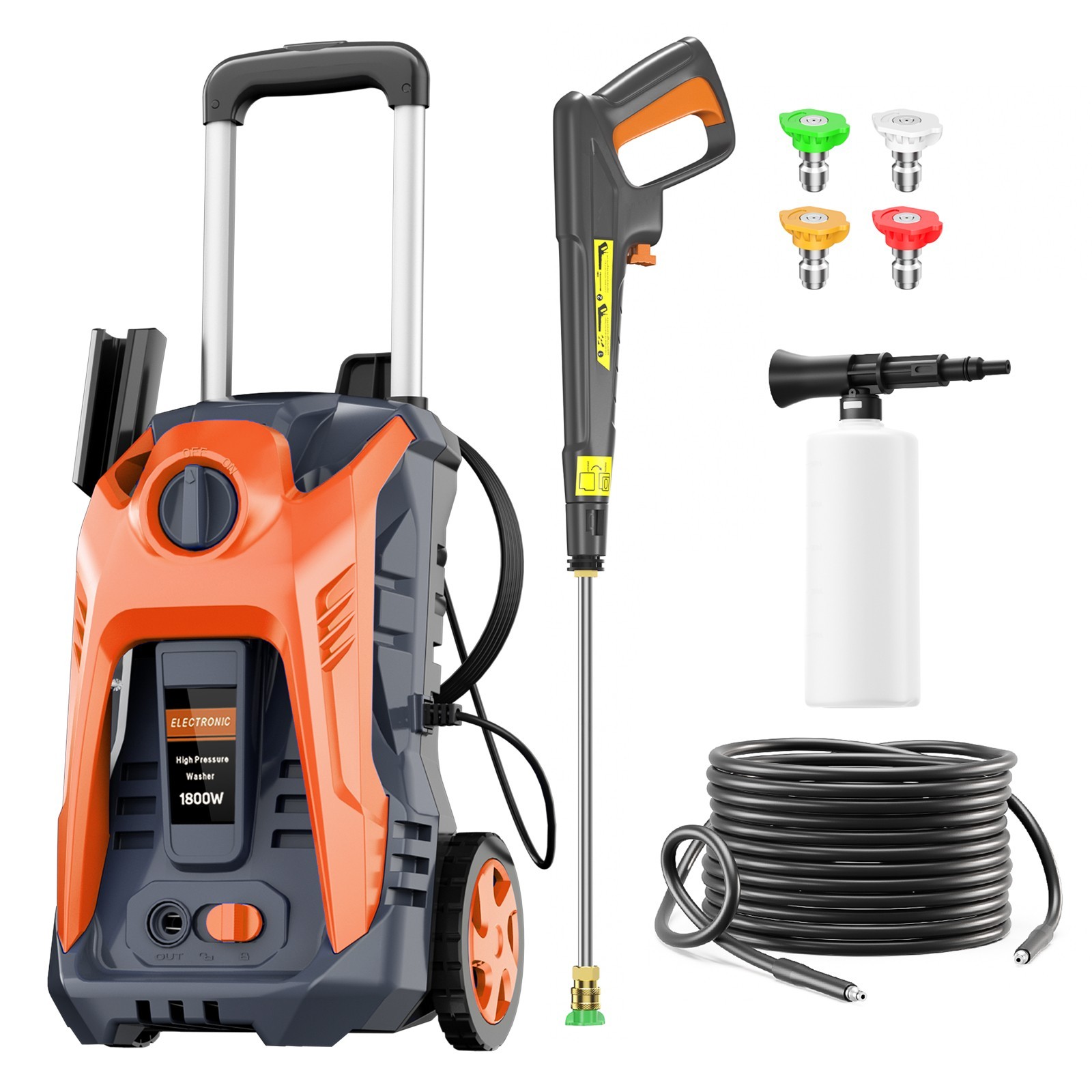 4200PSI 2.0GPM Electric Pressure Washer Portable Electric Power Cleaner Machine