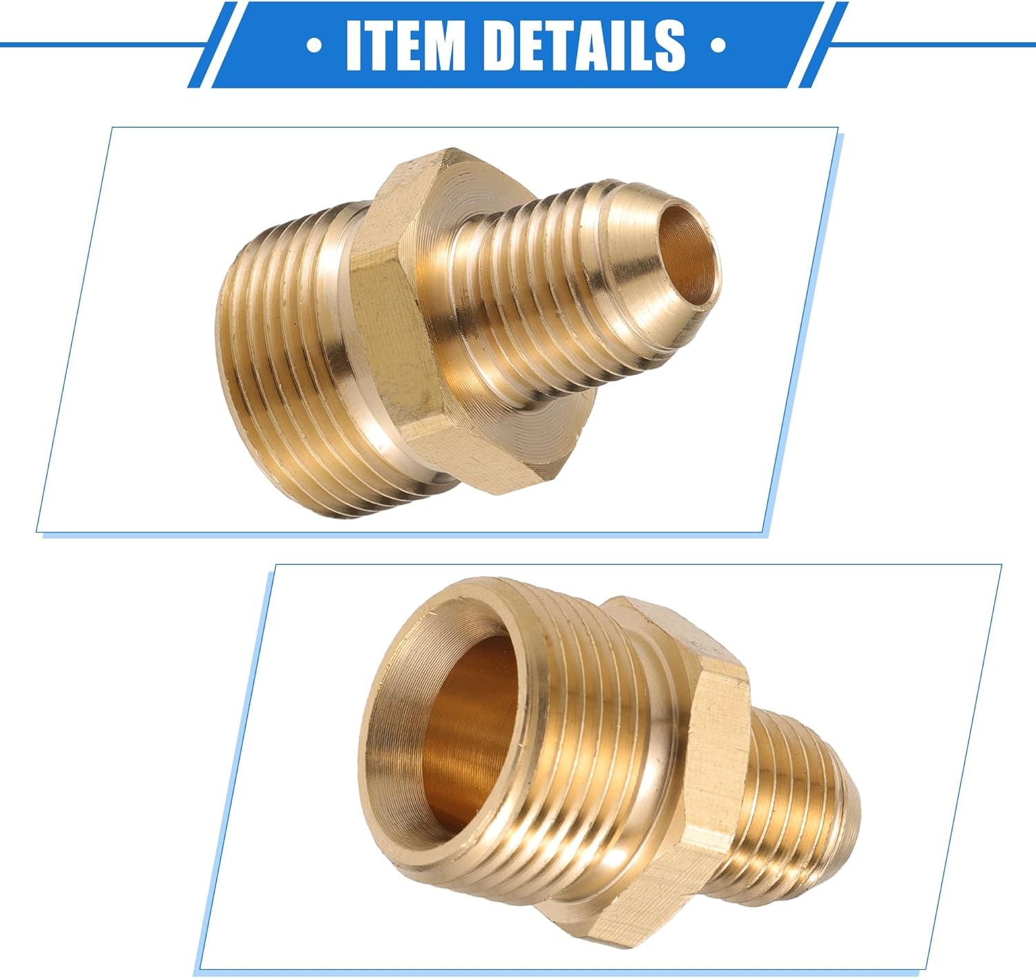 Pressure Washer Connector, 14Mm M22X1.5 to M14X1.5 Male Adapter Brass Screw Hose