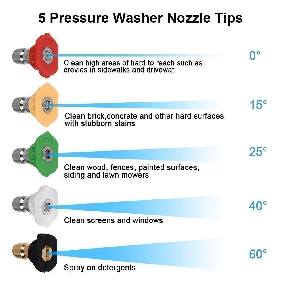 Pressure Washer Gun Car Wash Soap Lance Cannon Spray Jet Bottle Snow Foam Kit .