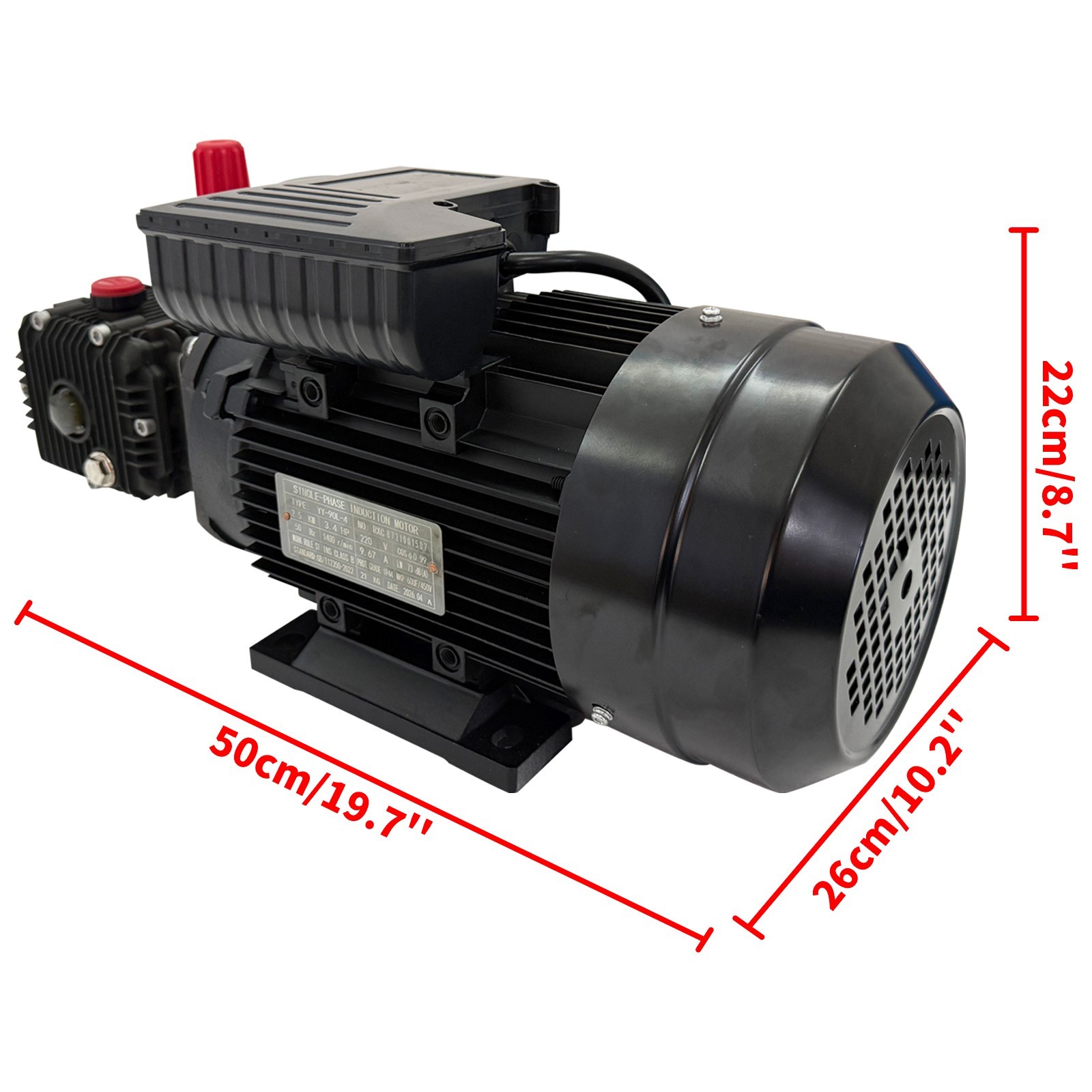 220V 2KW Car Pressure Washer Electric High Pressure Cleaning Machine 100bar