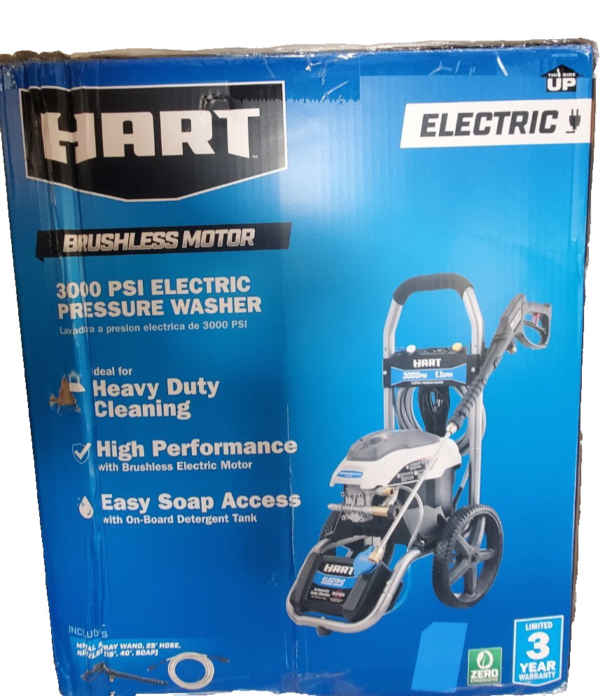 Hart HW143011VNM 3000PSI 1.1 GPM Cold Water Electric Pressure Washer