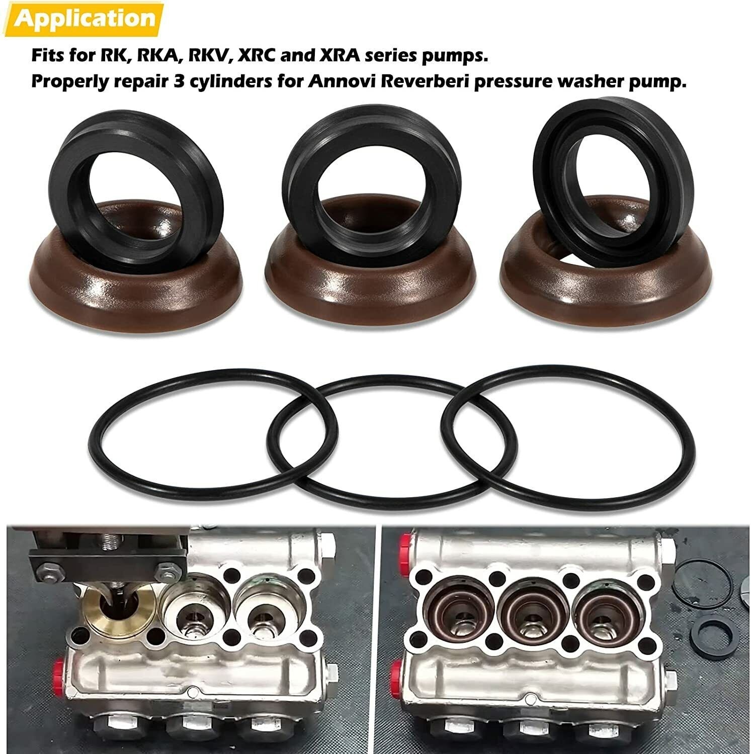 AR1828 Check Valve Kit & AR1857 Pressure Washer Packing Kit for Annovi Reverberi