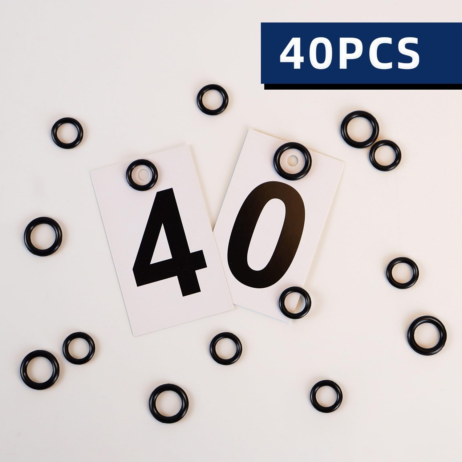 High-Quality Rubber O-Rings for Pressure Washers – 40 Pack, Leak-Proof Design