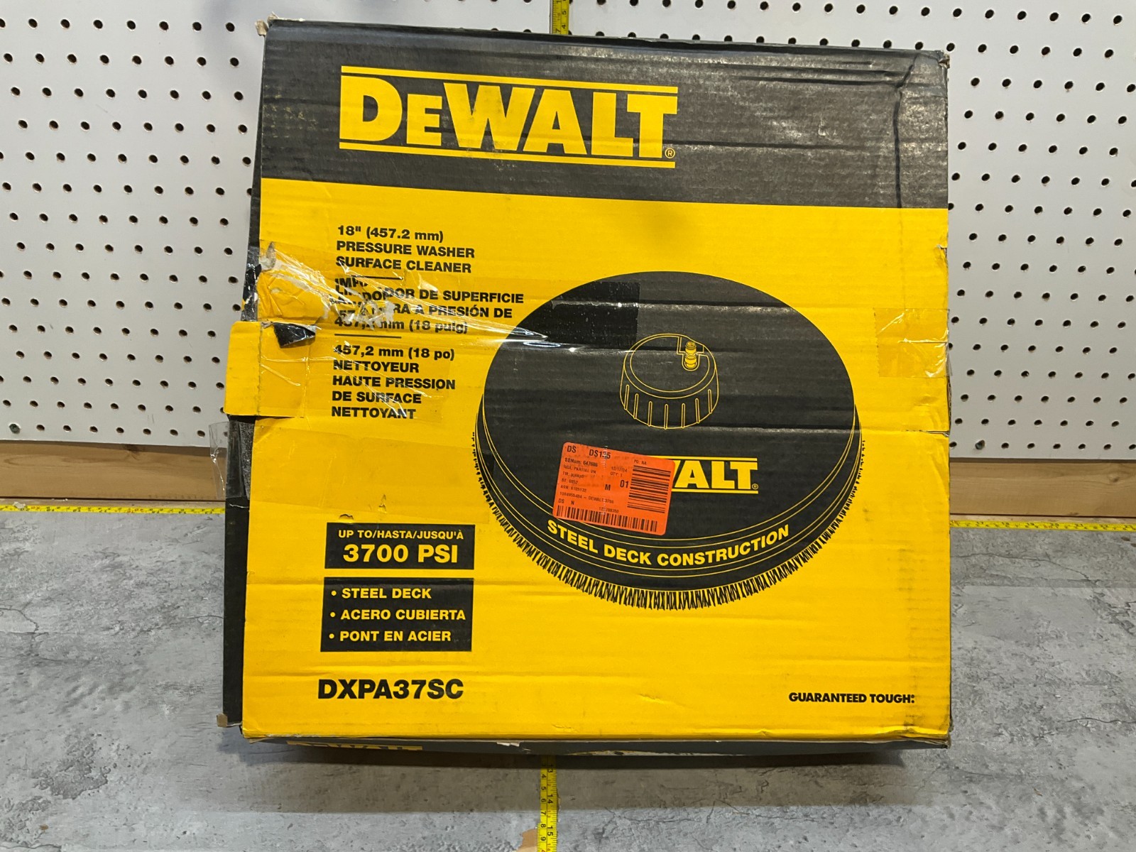 DEWALT DXPW37SC 18″ 3700 PSI Surface Cleaner with Quick Connect Plug – 33DH