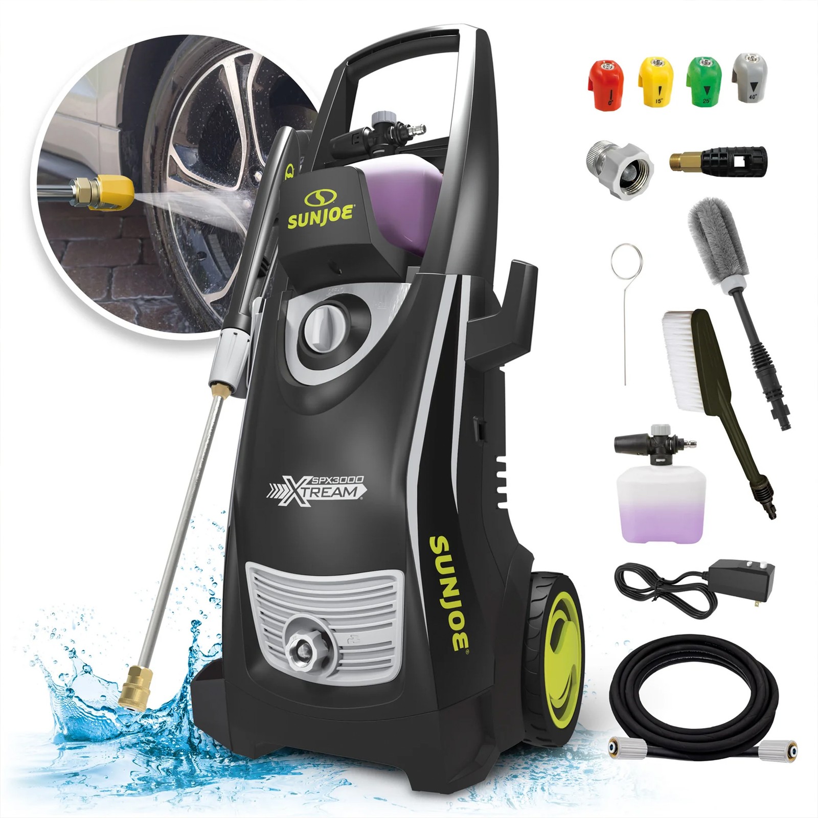 Sun Joe 2,500 PSI Pressure Washer w/4 Nozzles, & 35ft Power Cord (Used)