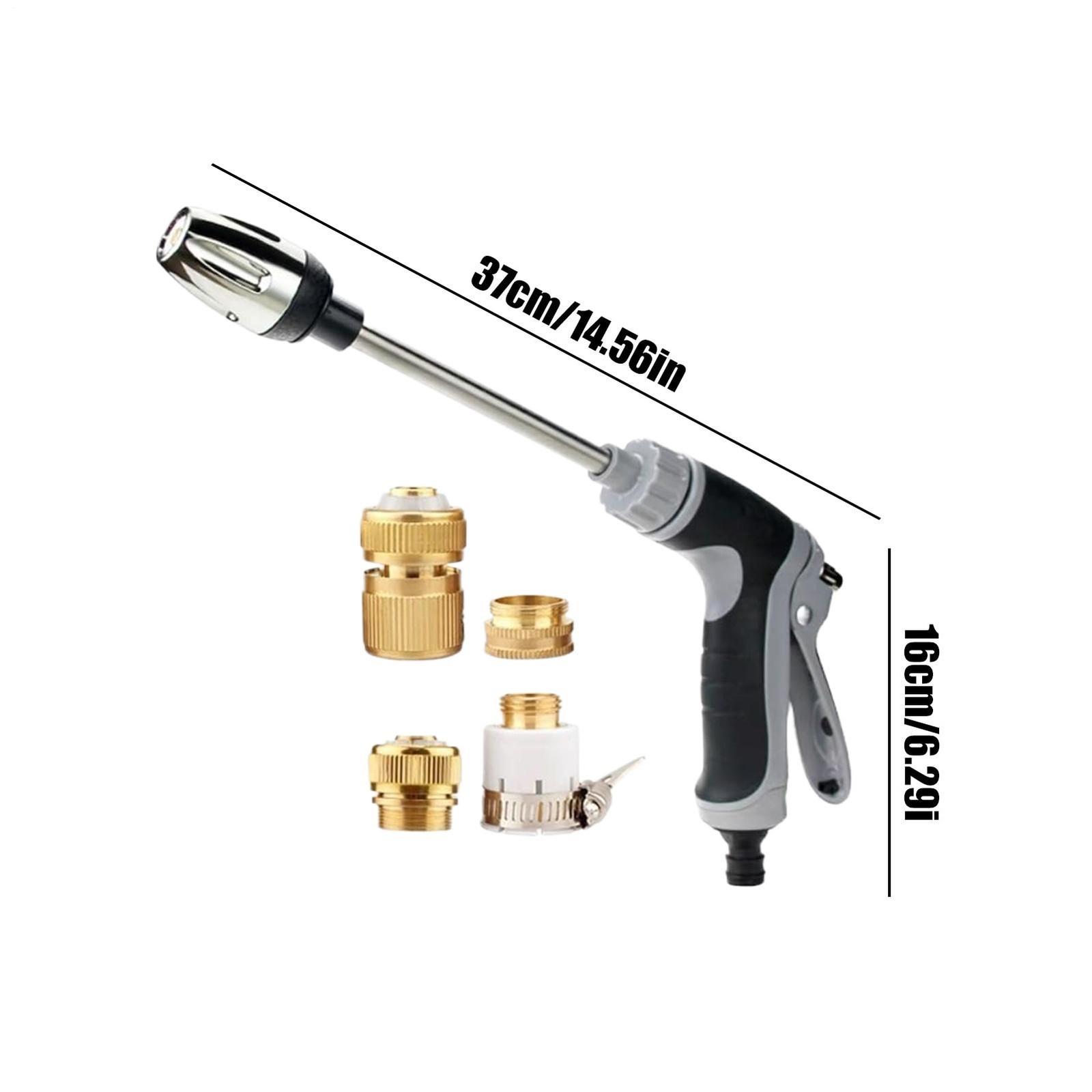 Pressure Washer 360 Degree Rotating Watering Nozzle Sprayer 3 Modes