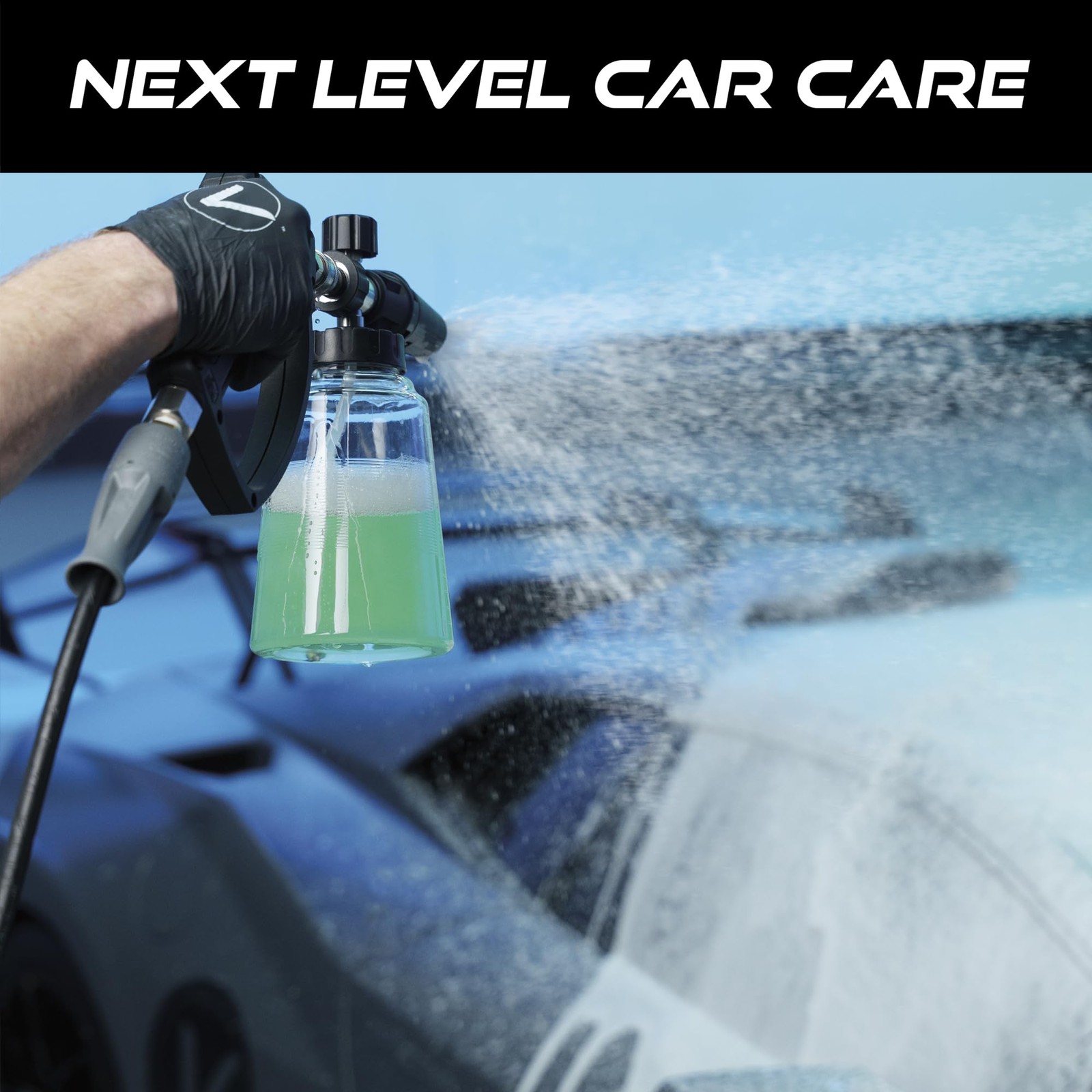 Professional Foam Cannon for Car, Adjustable Spray Nozzle, 1.1 Liter Soap Can…