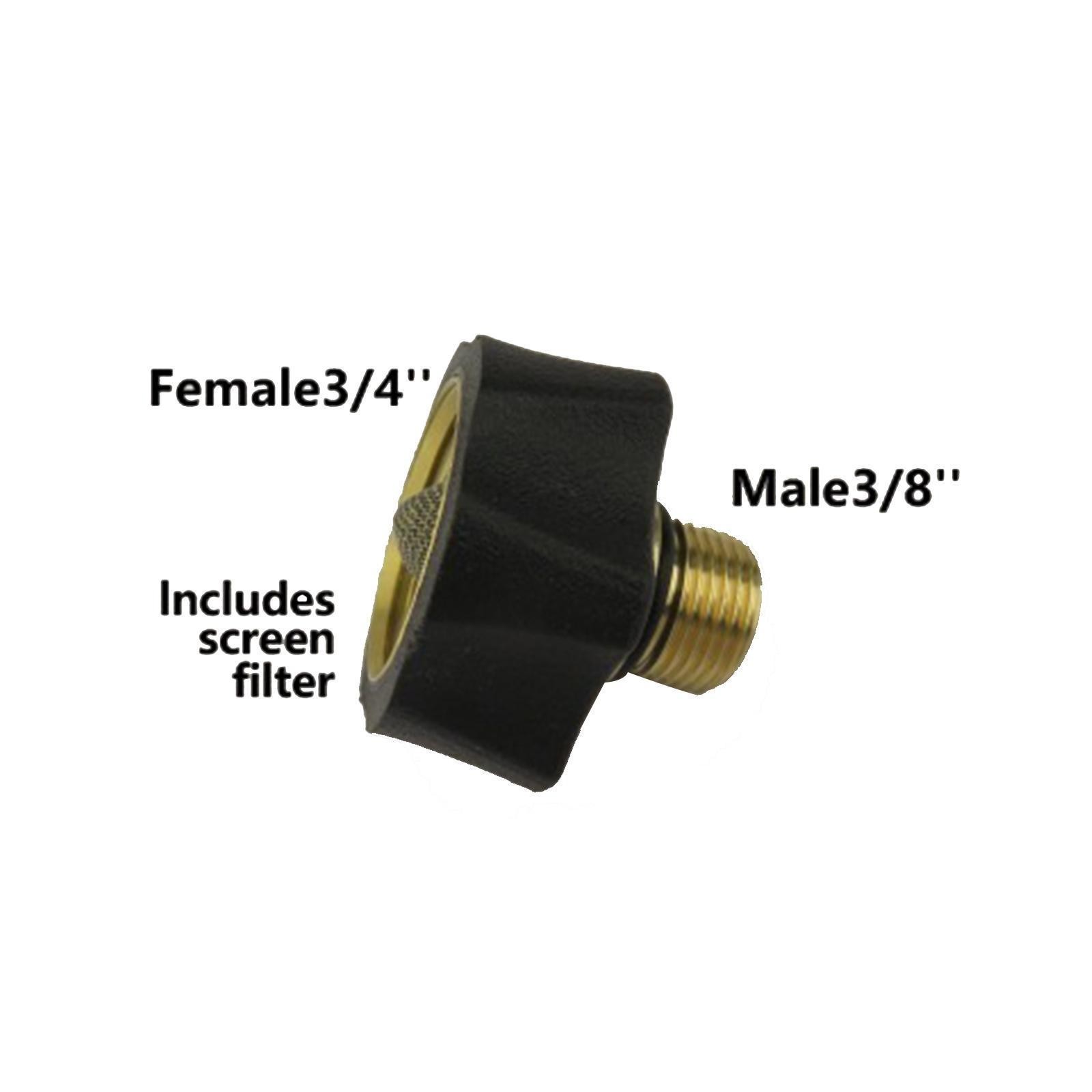 Cleaning Water Inlet Fitting Coupler Sturdy Metal for Pressure Washer Pump