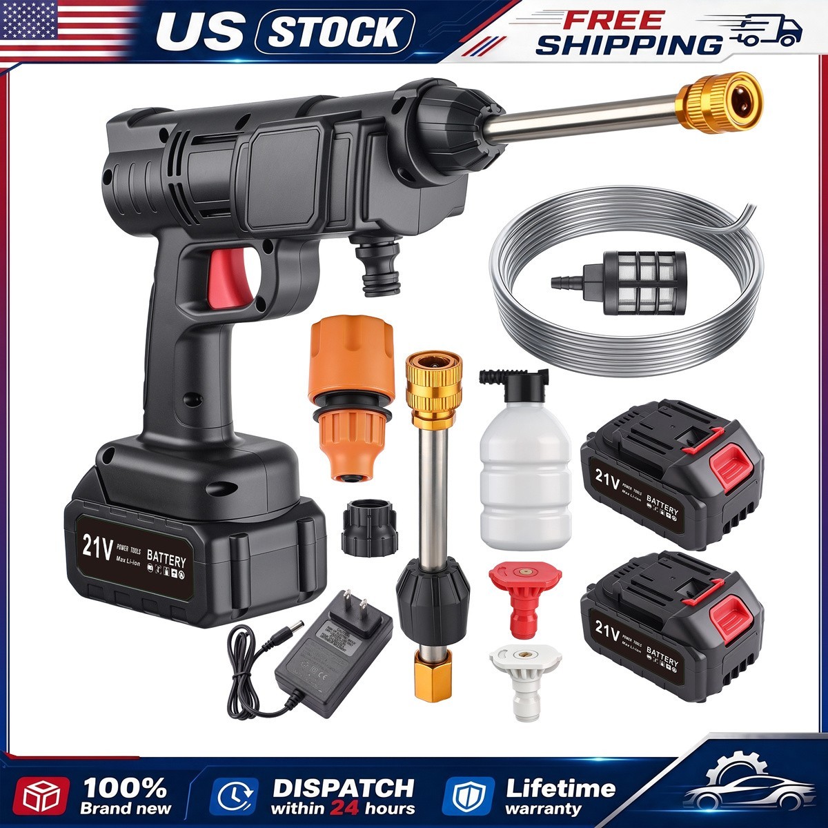 Cordless Pressure Washer Machine Battery Operated Patio Deck Washing