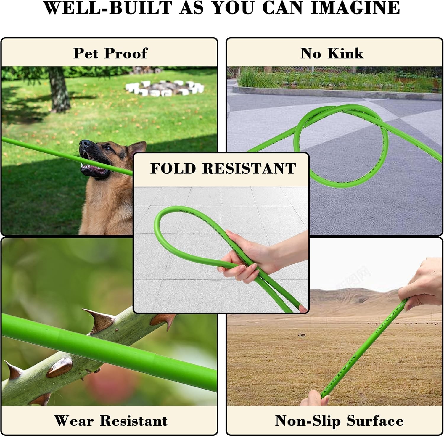 Pressure Washer Hose for Power Washer – 3600 PSI High Pressure Replacement Ho…