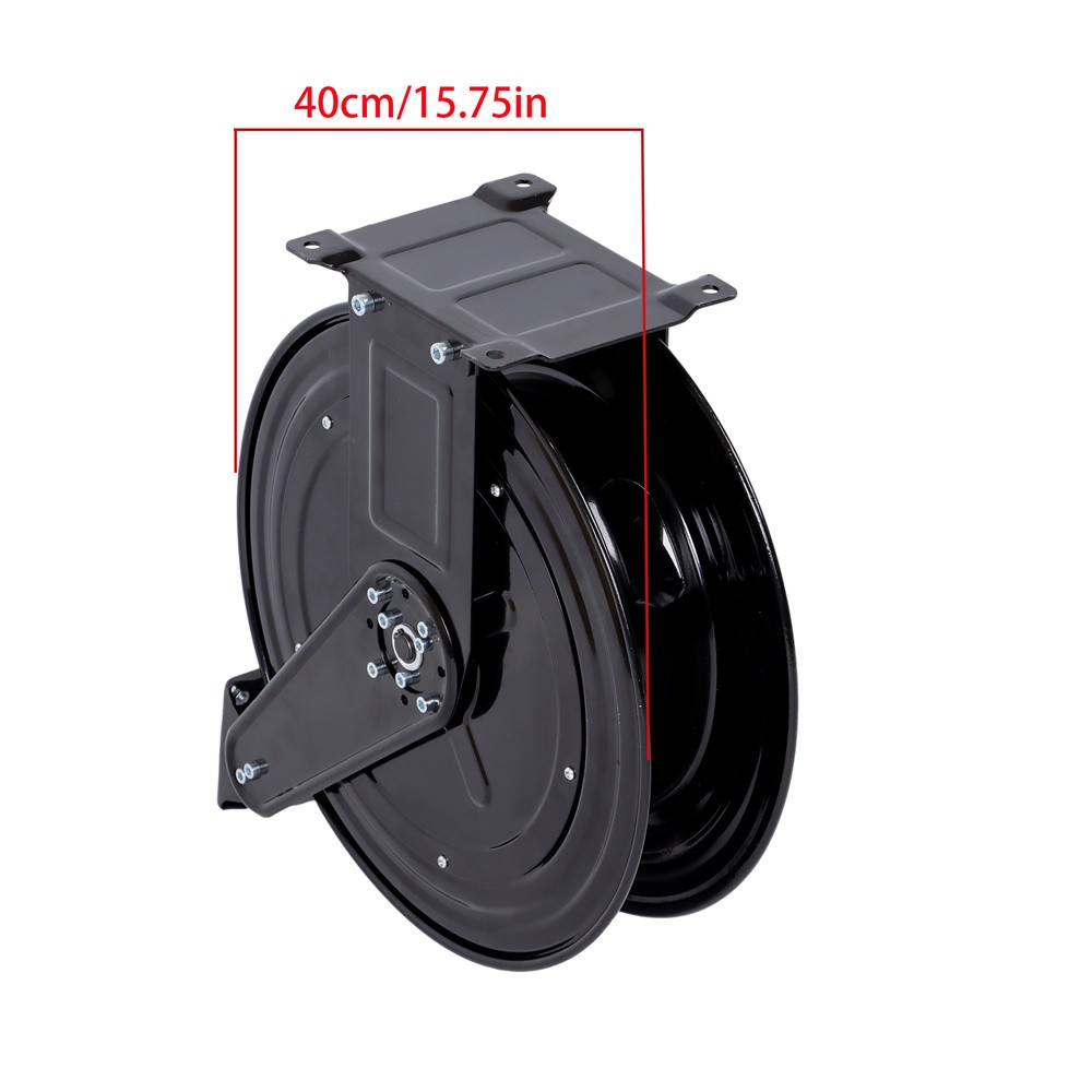 Auto-Retractable Pressure Washer Hose Reel 50FT x 3/8″ 4000 PSI Heavy Duty