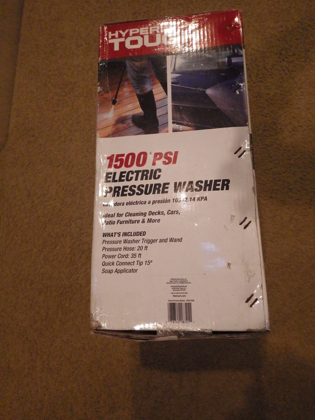 Hyper Tough 1500 psi electric pressure washer Brand New Unopened