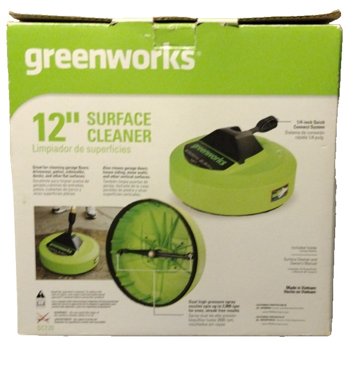 Greenworks 12″ Surface Cleaner 2300 PSI 2.3 GPM Pressure Washer Tool AB