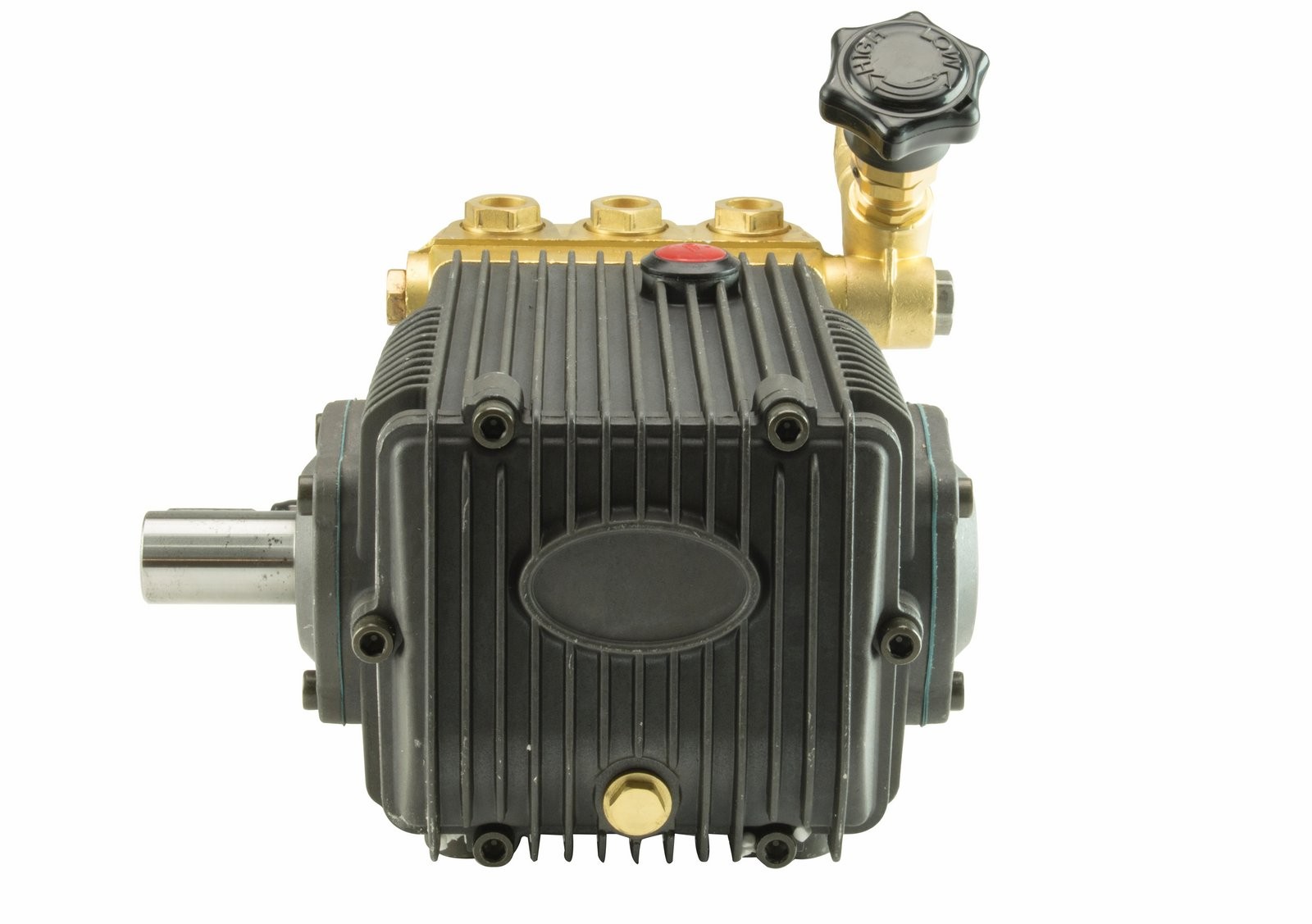 Erie Tools 1″ Solid Male Shaft Triplex Pressure Washer Pump, 6.1 GPM, 5200 PSI