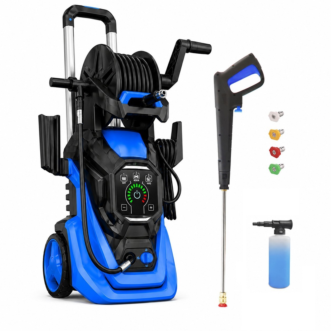 Pressure Washer 4500PSI 3.0GPM, 15-Level Touchscreen, 4 Nozzles, for Driveway